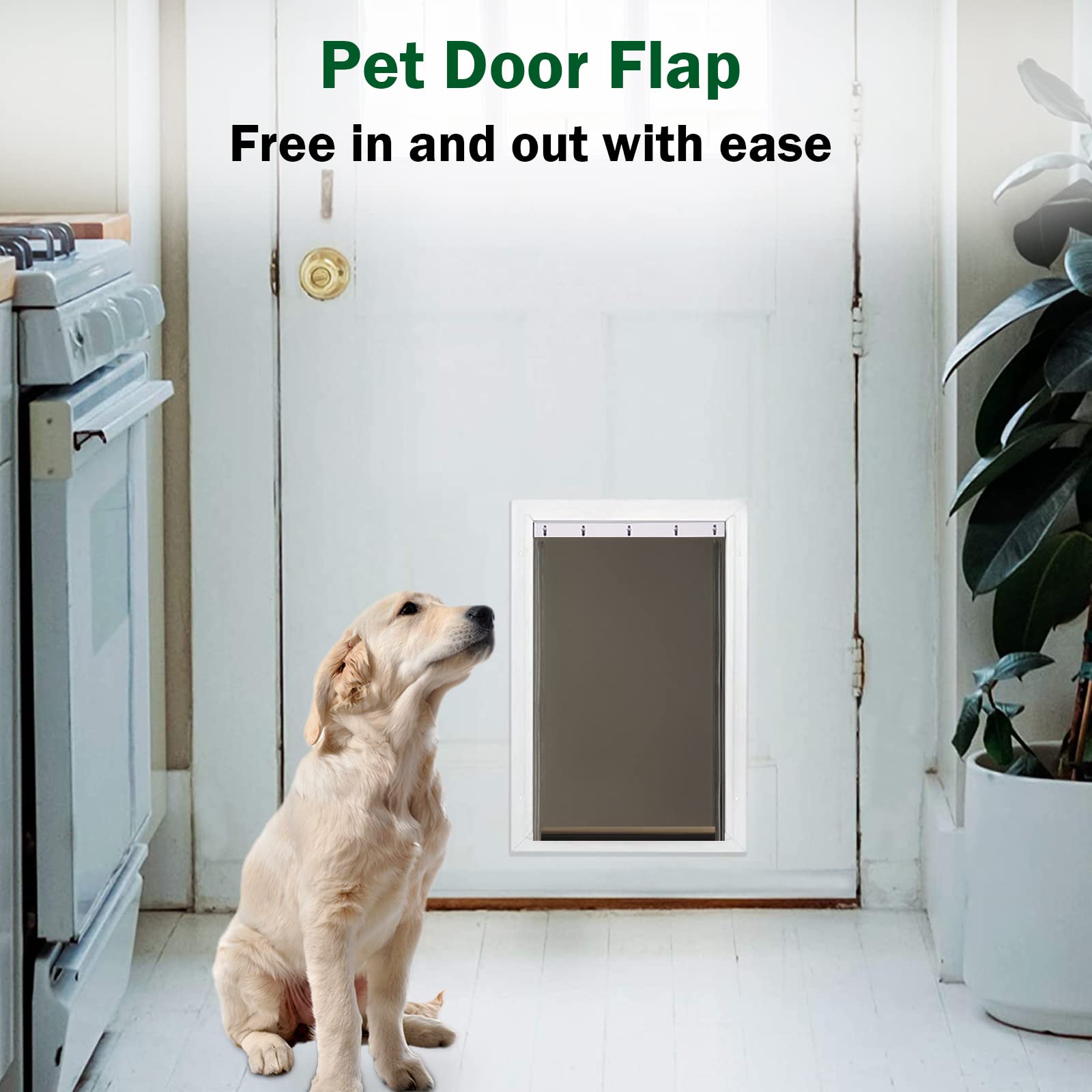 Wordcam large dog door flap suitable for medium dogs offering year round access.