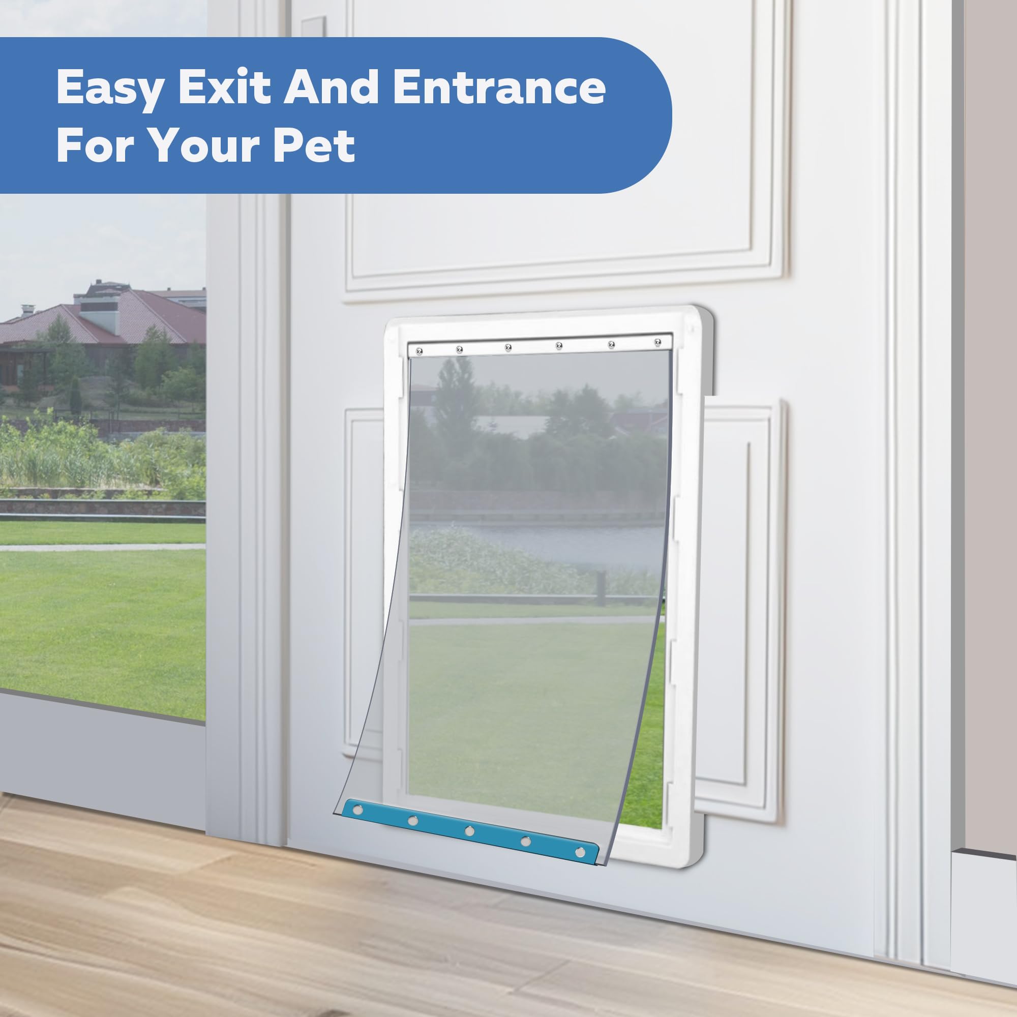 Wordcam installed on door demonstrates a durable, long-lasting replacement solution.