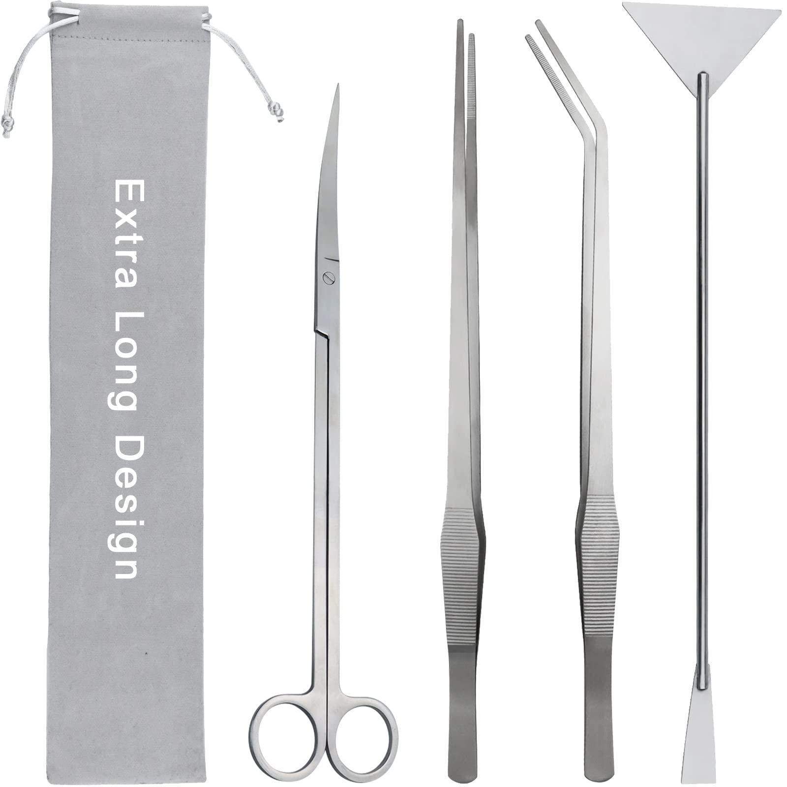 WORFACE aquarium aquascape tools kit spatula close-up for sand leveling and substrate smoothing.