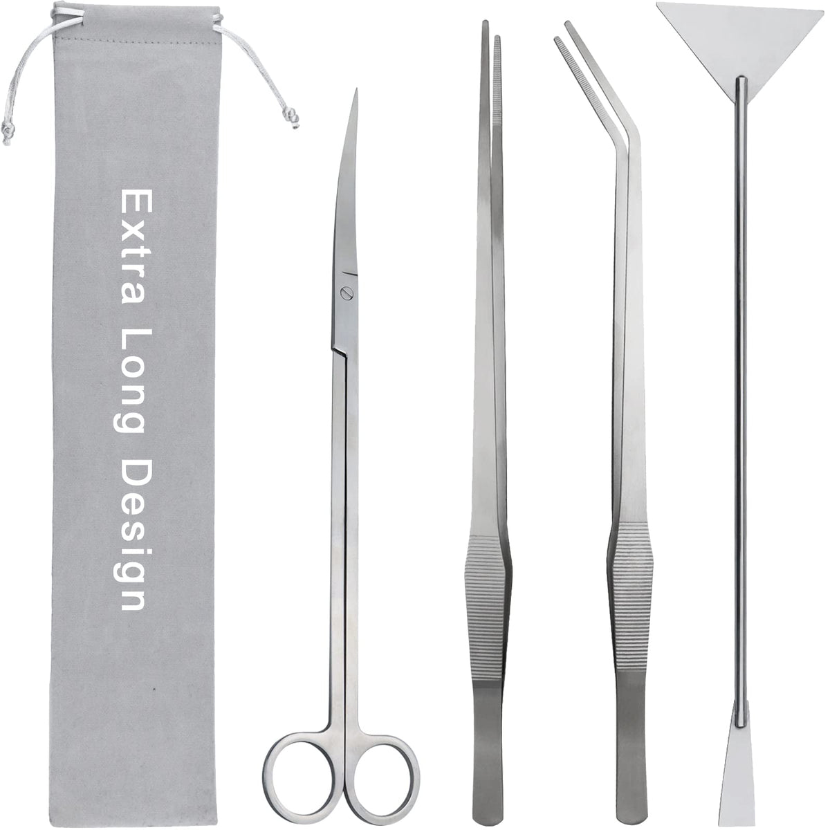 WORFACE aquarium aquascape tools kit spatula close-up for sand leveling and substrate smoothing.