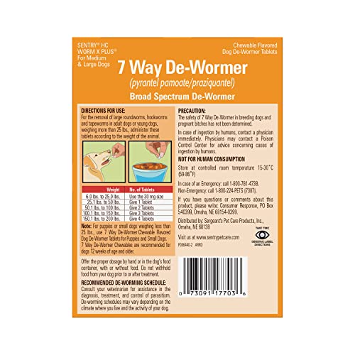 Worm X Plus chewable tablets designed for convenient dosing