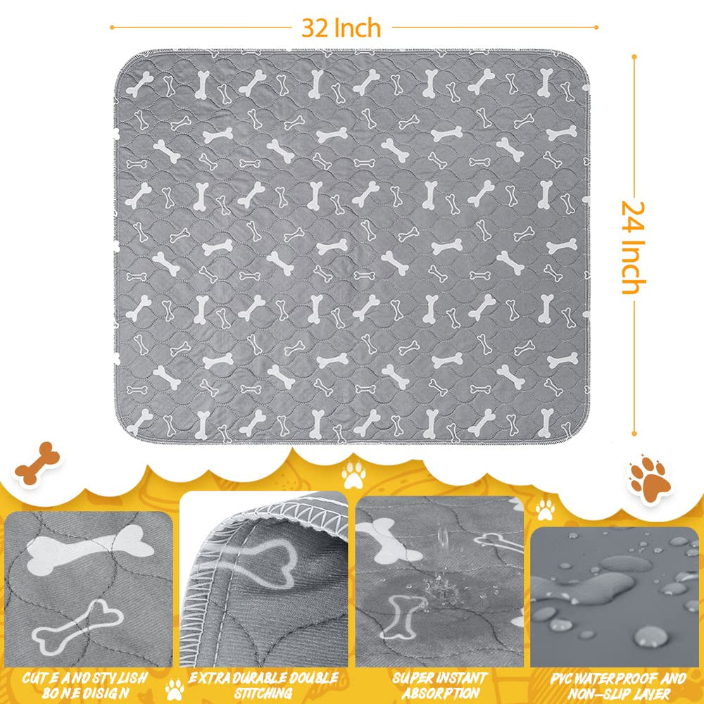 Wortade absorbent 3-layer dog pad with high absorbency protects floors