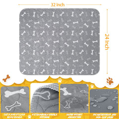 Wortade absorbent 3-layer dog pad with high absorbency protects floors