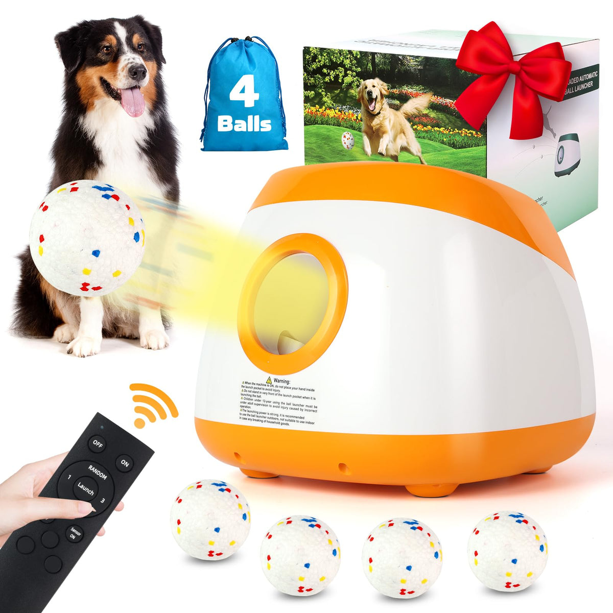 Wortade ball launcher outdoor setup for easy backyard fetch sessions.