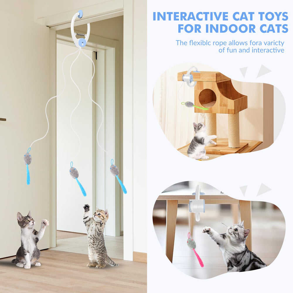 Wortade interactive cat toy one-click operation offers easy automatic play for bored cats