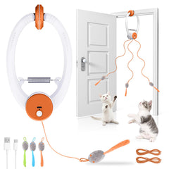 Wortade interactive cat toy orange housing engaging indoor cats with bright color