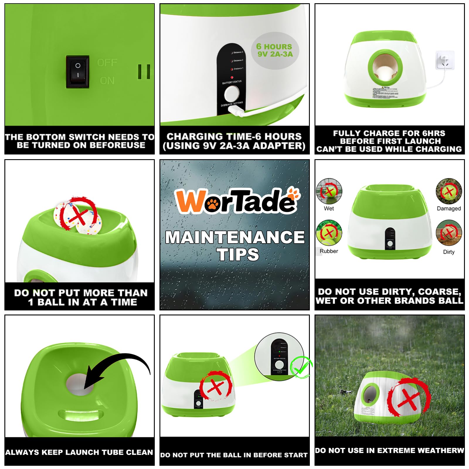 Wortade remote control image highlights hands-free operation for easier play time.