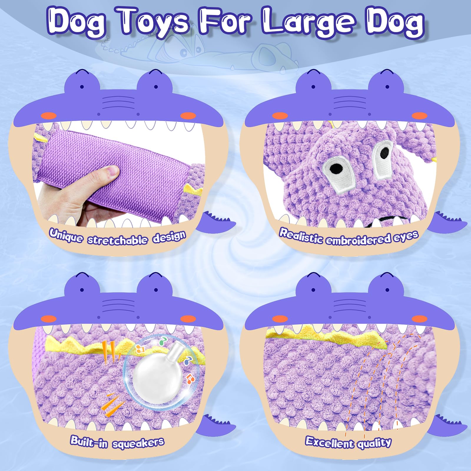 WOWBALA toy features internal squeaker that sparks curiosity during play