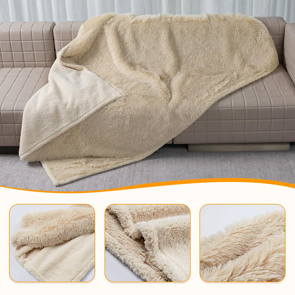 Wowchine calming dog blanket bed cover ideal for small beds and easy travel.