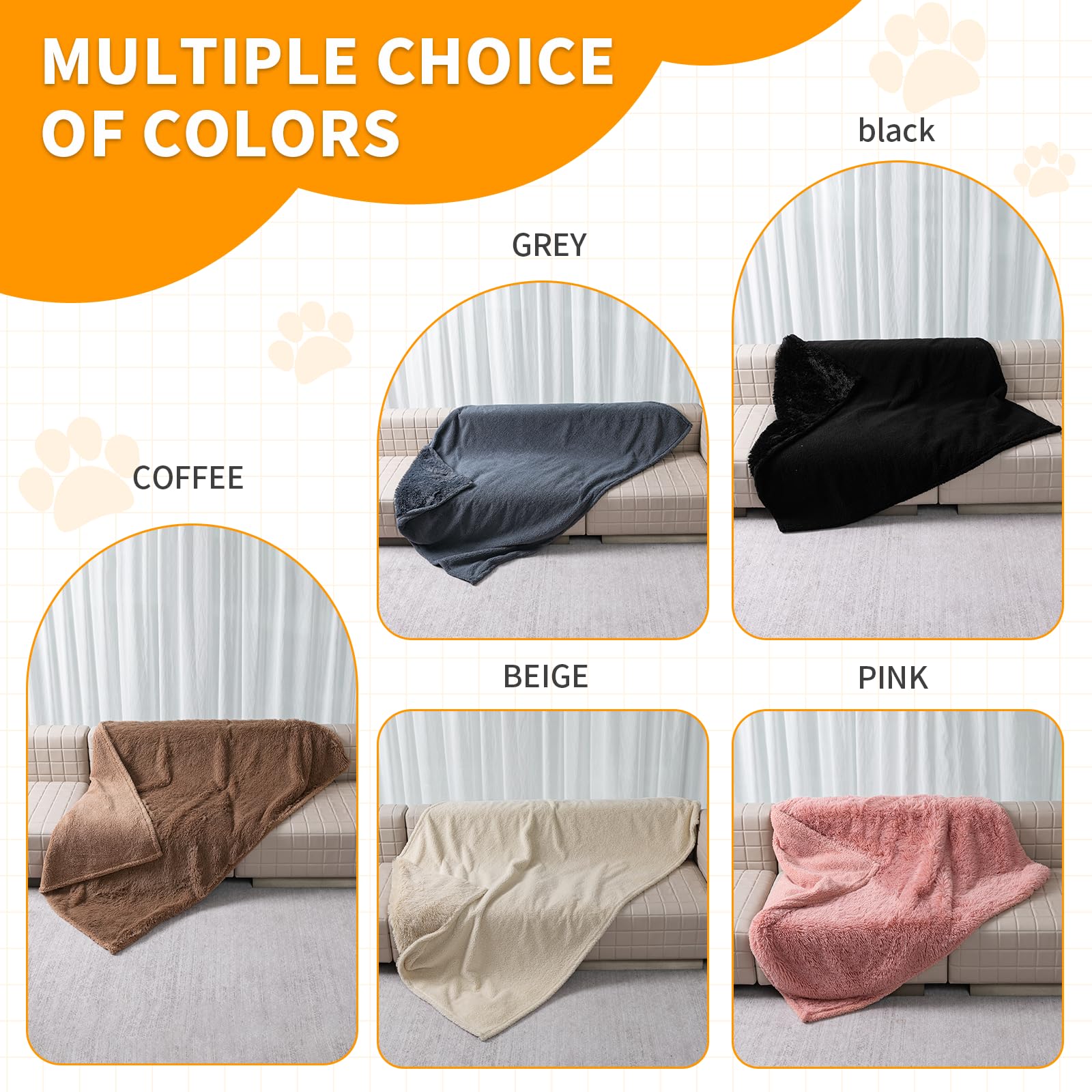 Wowchine calming dog blanket durable machine-washable care for easy hygiene.