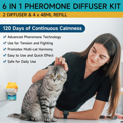 Woyamay refill bottles 48ml for extended cat comfort