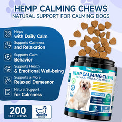 Woyamay dog calming chews chicken flavor appealing to picky eaters