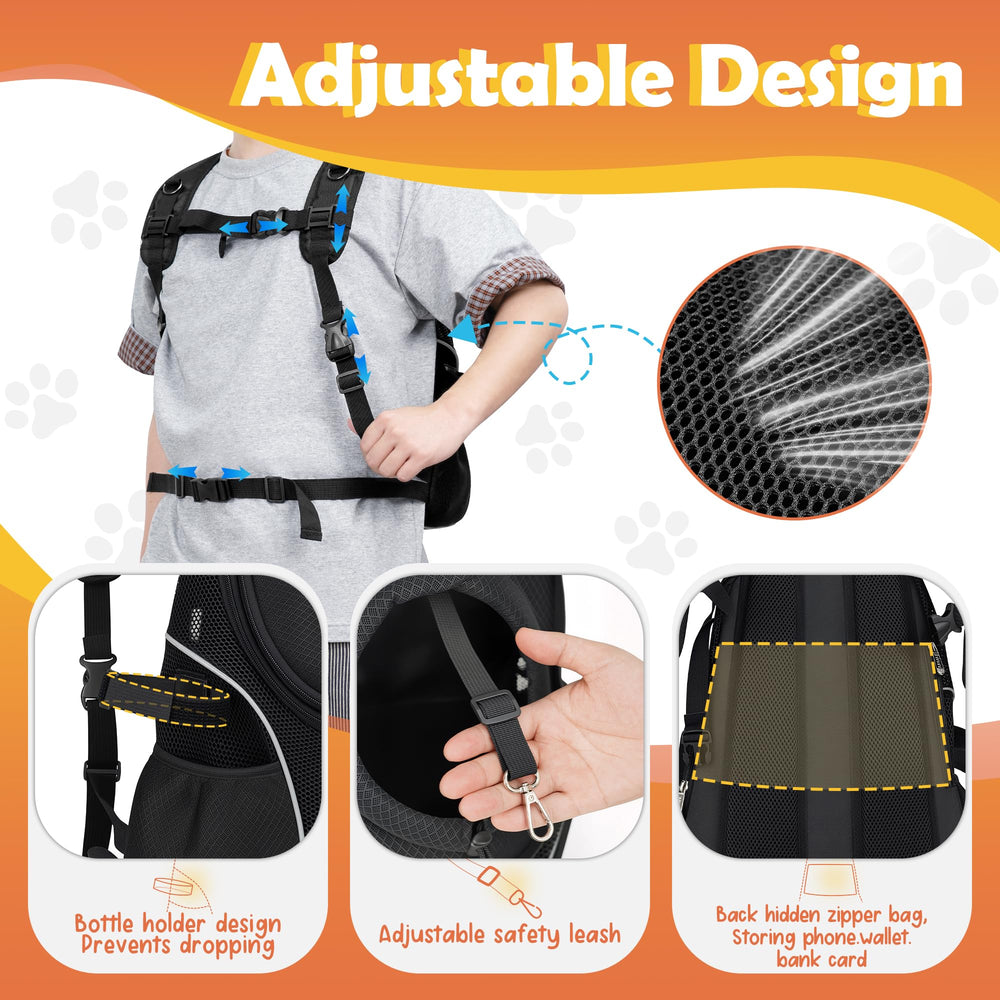 WOYYHO adjustable straps and hip belt reduce shoulder strain during travel.