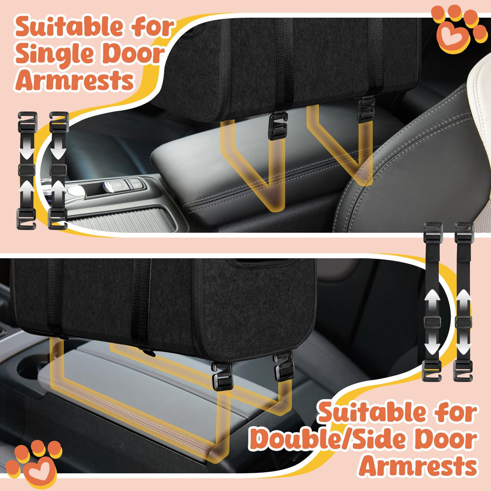 WOYYHO console dog car seat lightweight design eases setup and handling.
