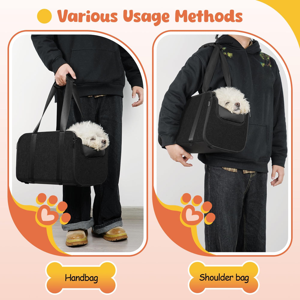 WOYYHO console dog car seat travel-vision view helps reduce car anxiety.