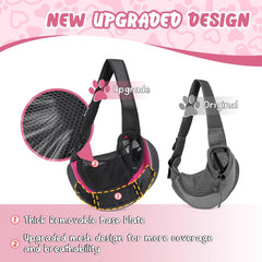 WOYYHO detachable hard-bottom inside view shows sturdy support for small pets