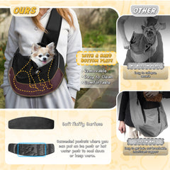 WOYYHO dog sling breathable mesh keeps air flowing during walks