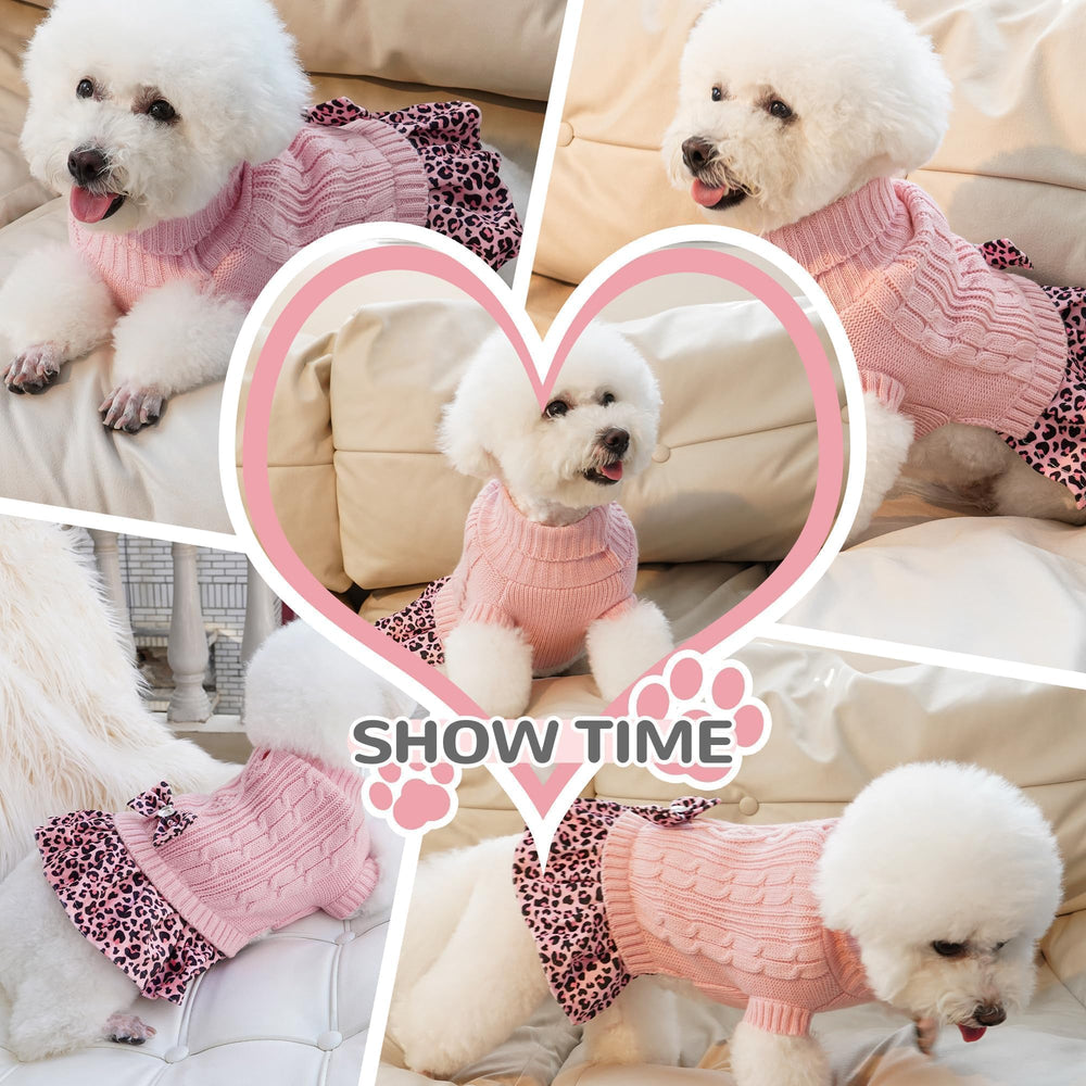 WOYYHO dog sweater knit from acrylic offers durable warmth and easy care