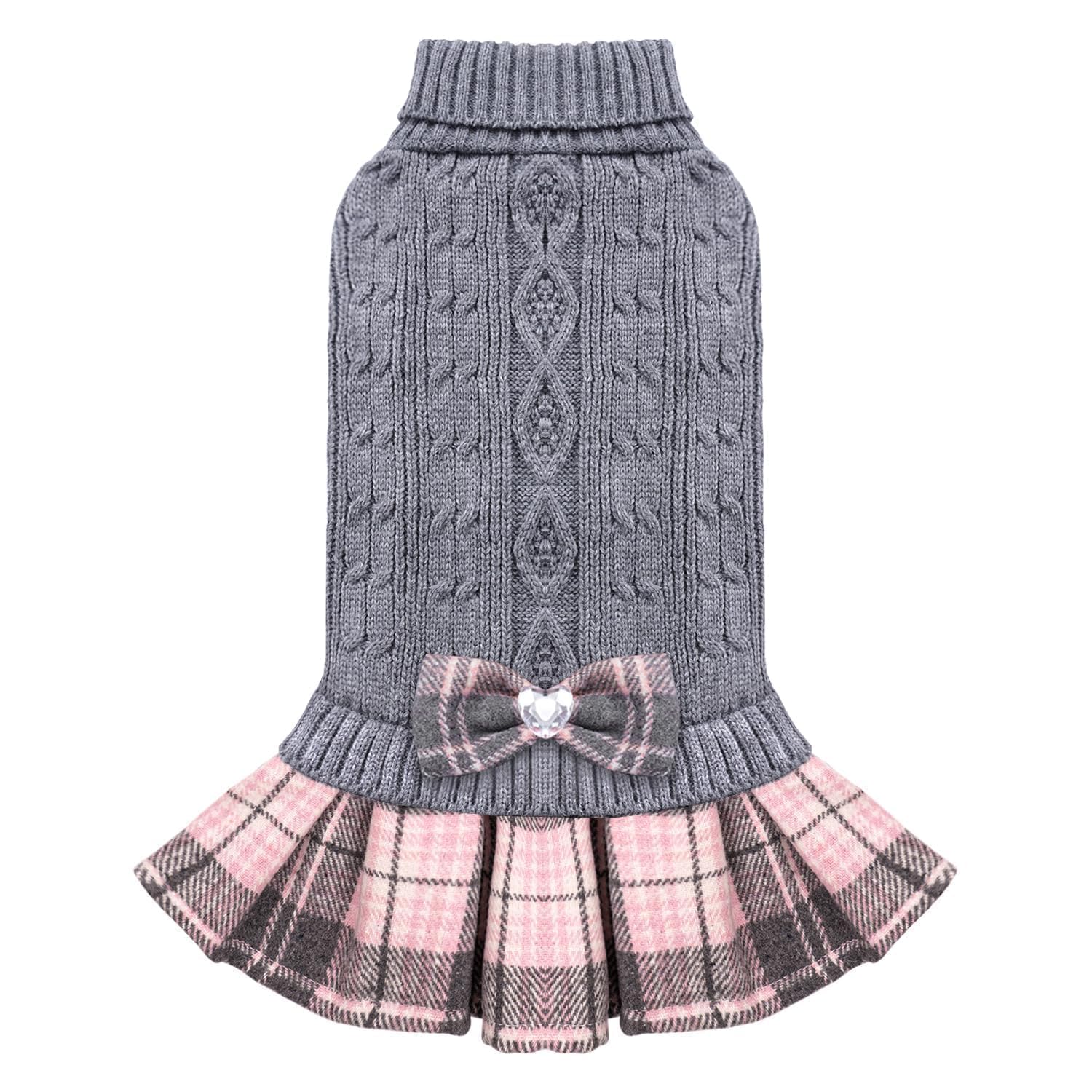 WOYYHO dog sweater dress is a versatile, gift-ready winter outfit for small pets.
