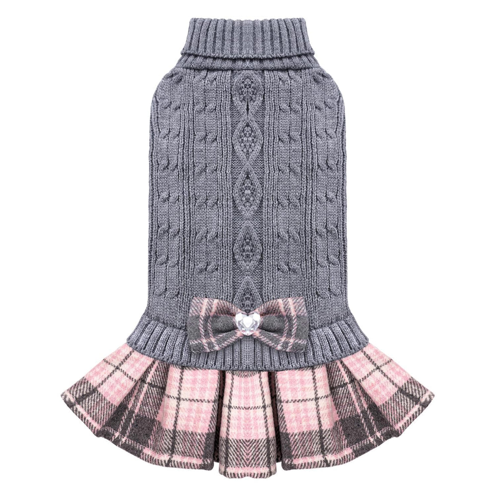 WOYYHO dog sweater dress is a versatile, gift-ready winter outfit for small pets.