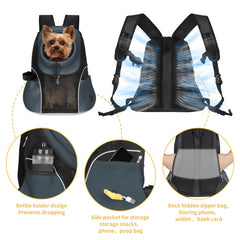 WOYYHO pet-carrier-backpack-multi-pocket-storage helps organize essentials during hikes