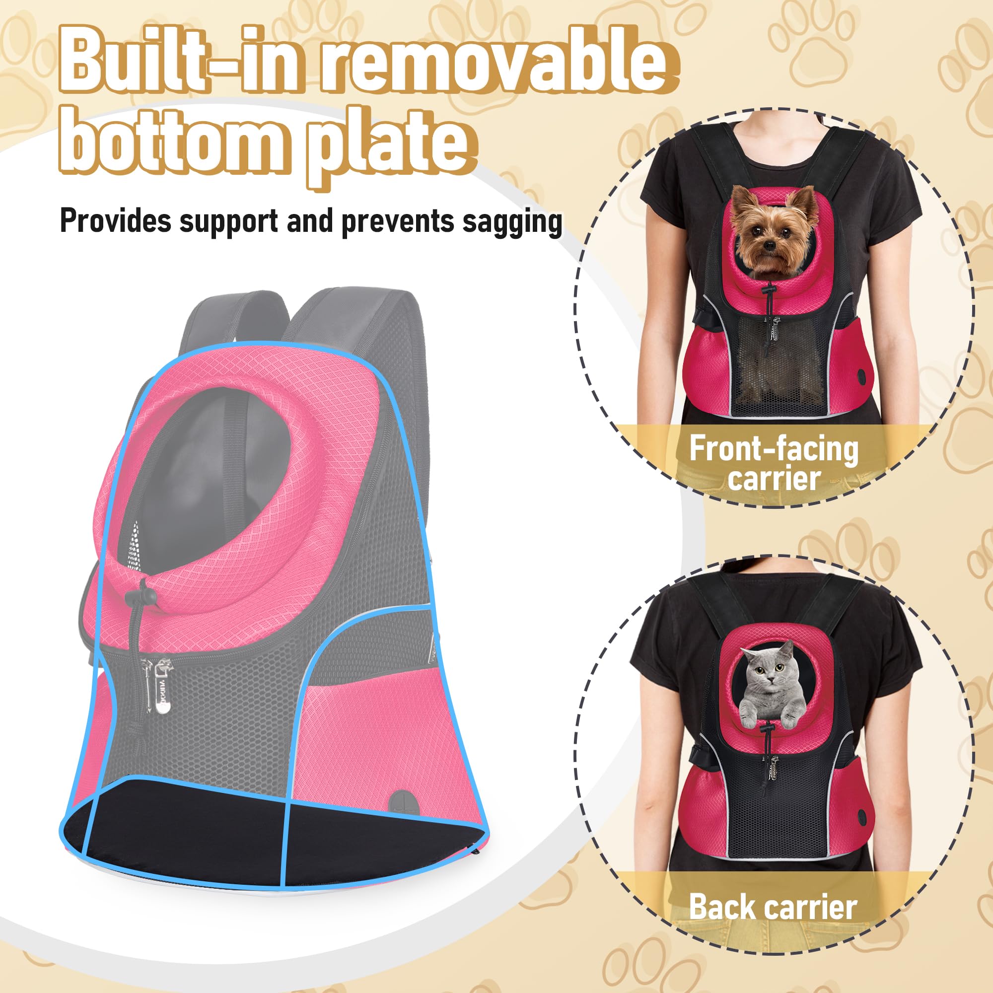 WOYYHO adjustable shoulder buckles for secure fit on hikes