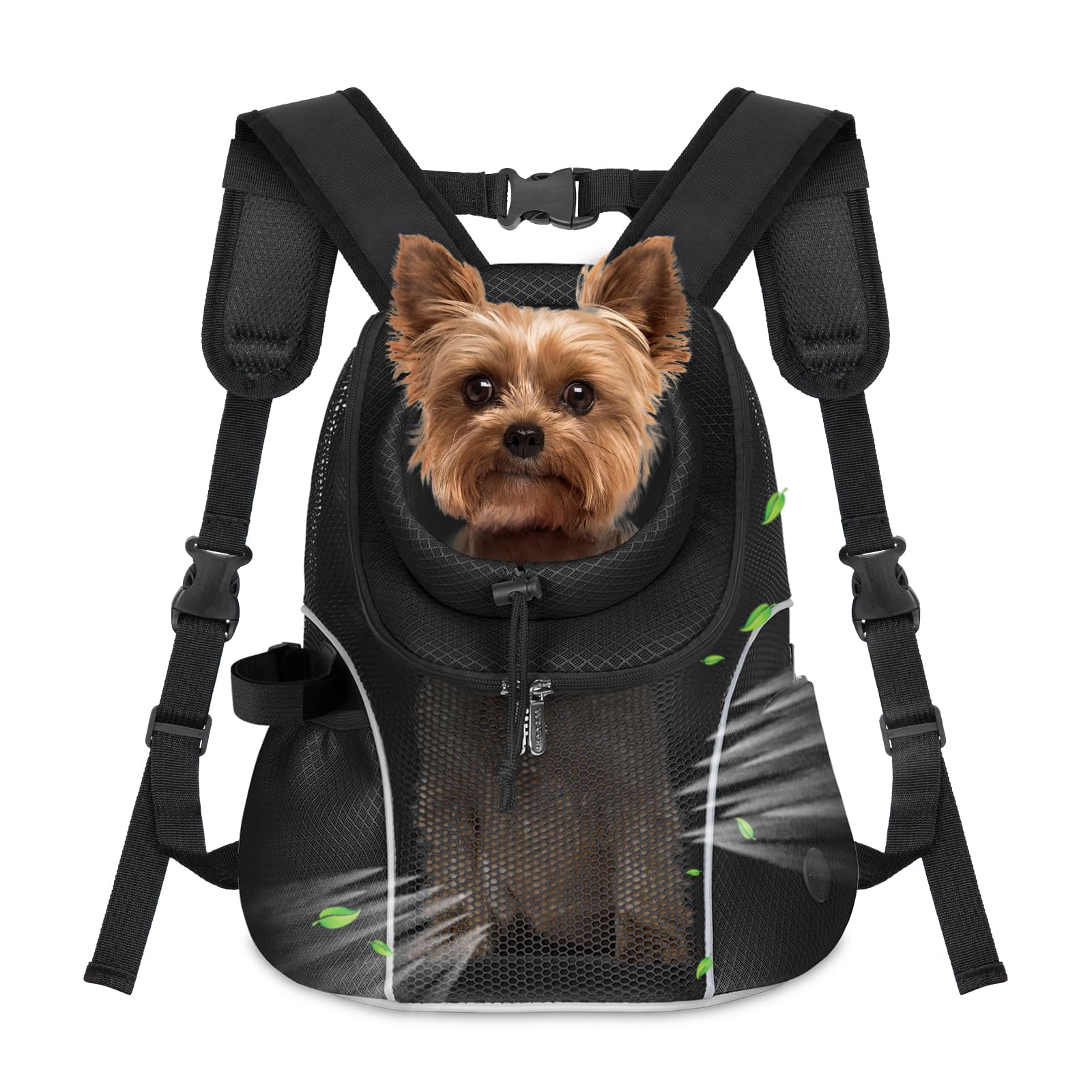 WOYYHO front view shows breathable mesh for cooler travels.