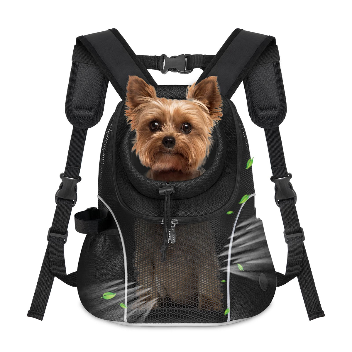 WOYYHO front view shows breathable mesh for cooler travels.