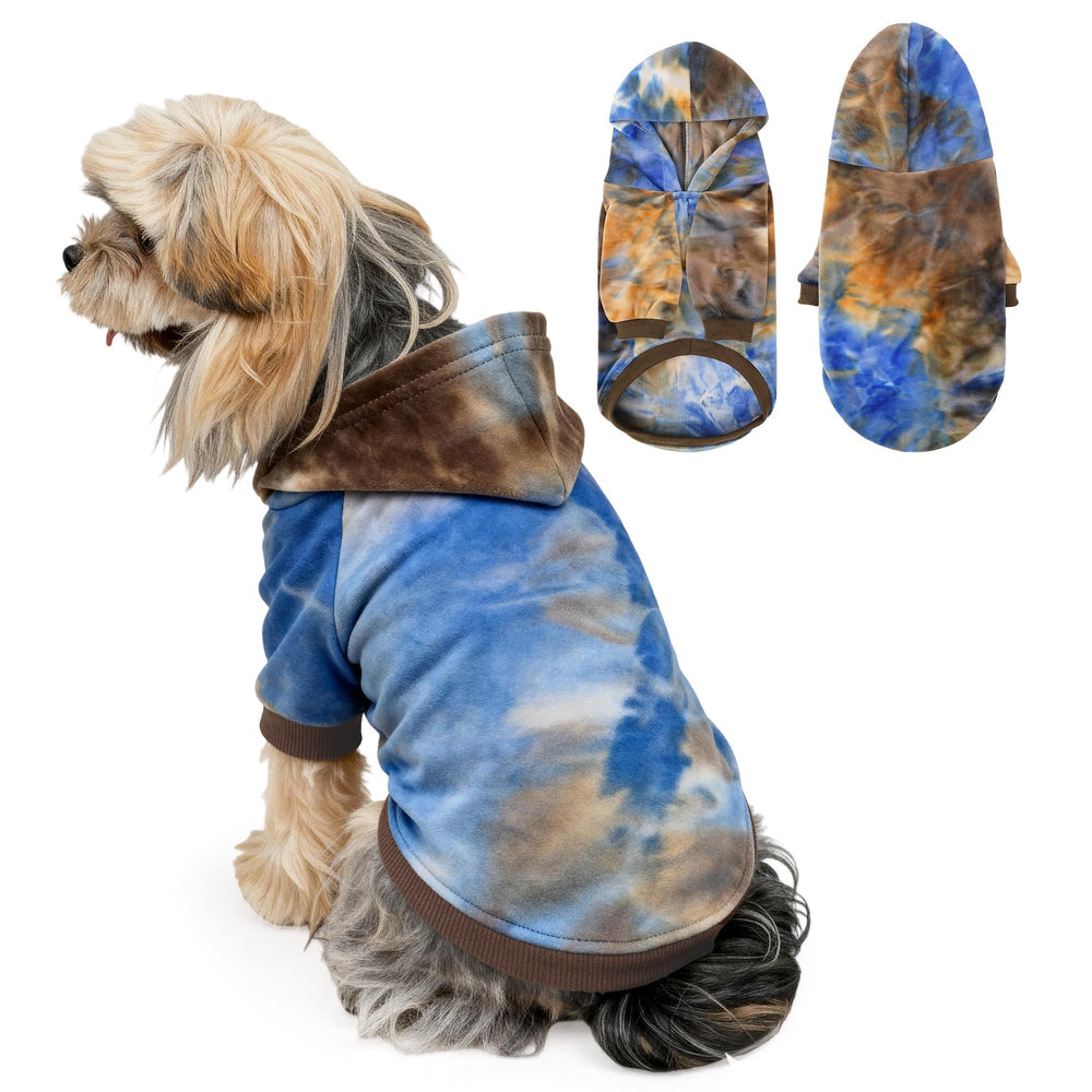 WOYYHO tie-dye dog hoodie gift-ready styling for celebrations.