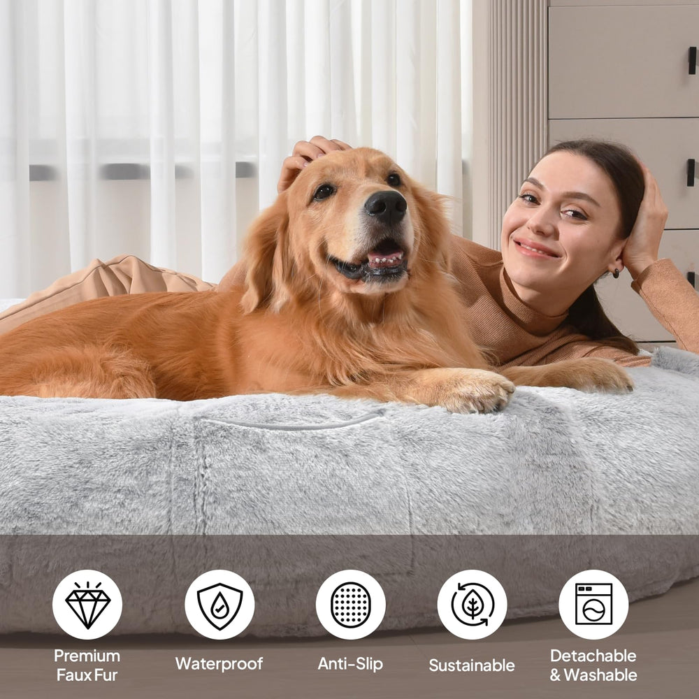 WOZOKE memory foam core with cooling gel visible for ergonomic support