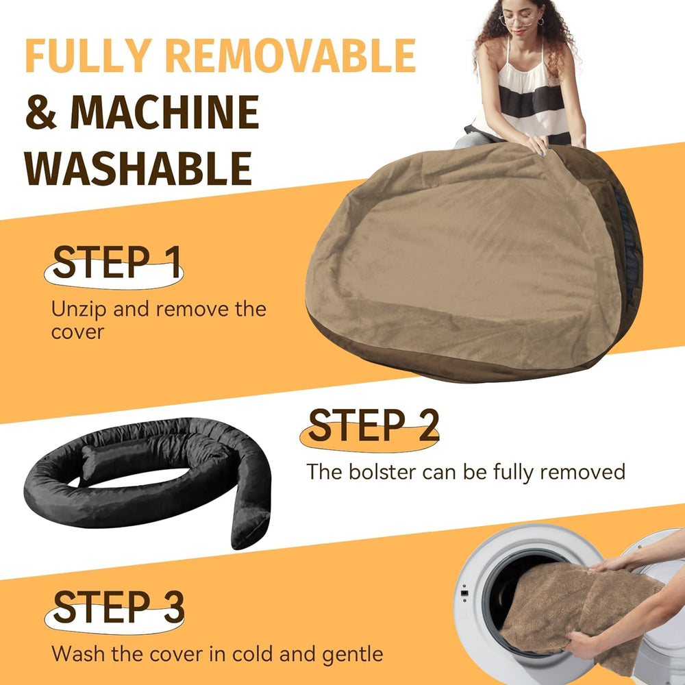 WOZOKE non-slip bottom prevents sliding on slick floors