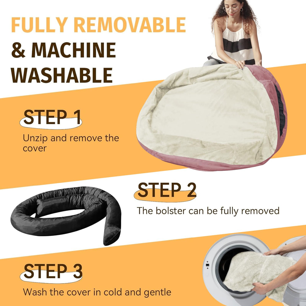 WOZOKE non-slip bottom keeps the bed stable on smooth floors