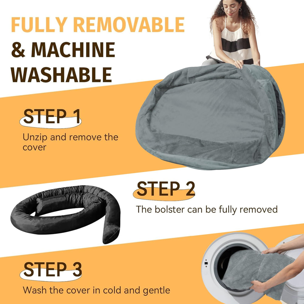 WOZOKE non-slip bottom prevents sliding on hardwood or tile floors