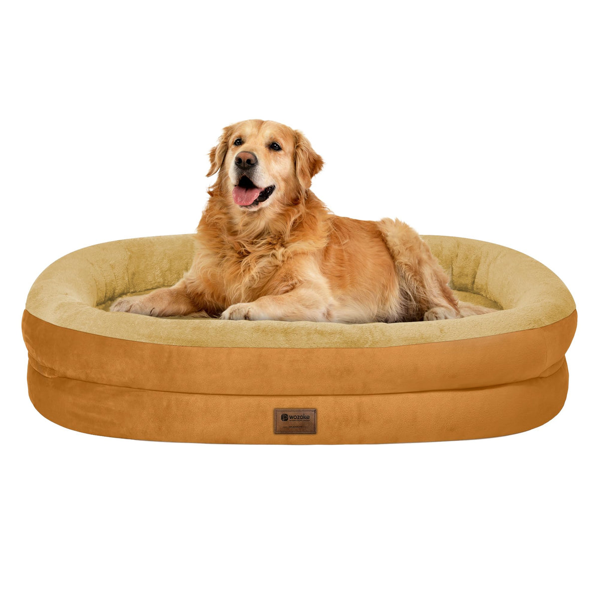 WOZOKE orthopedic dog bed with egg crate foam for joint support