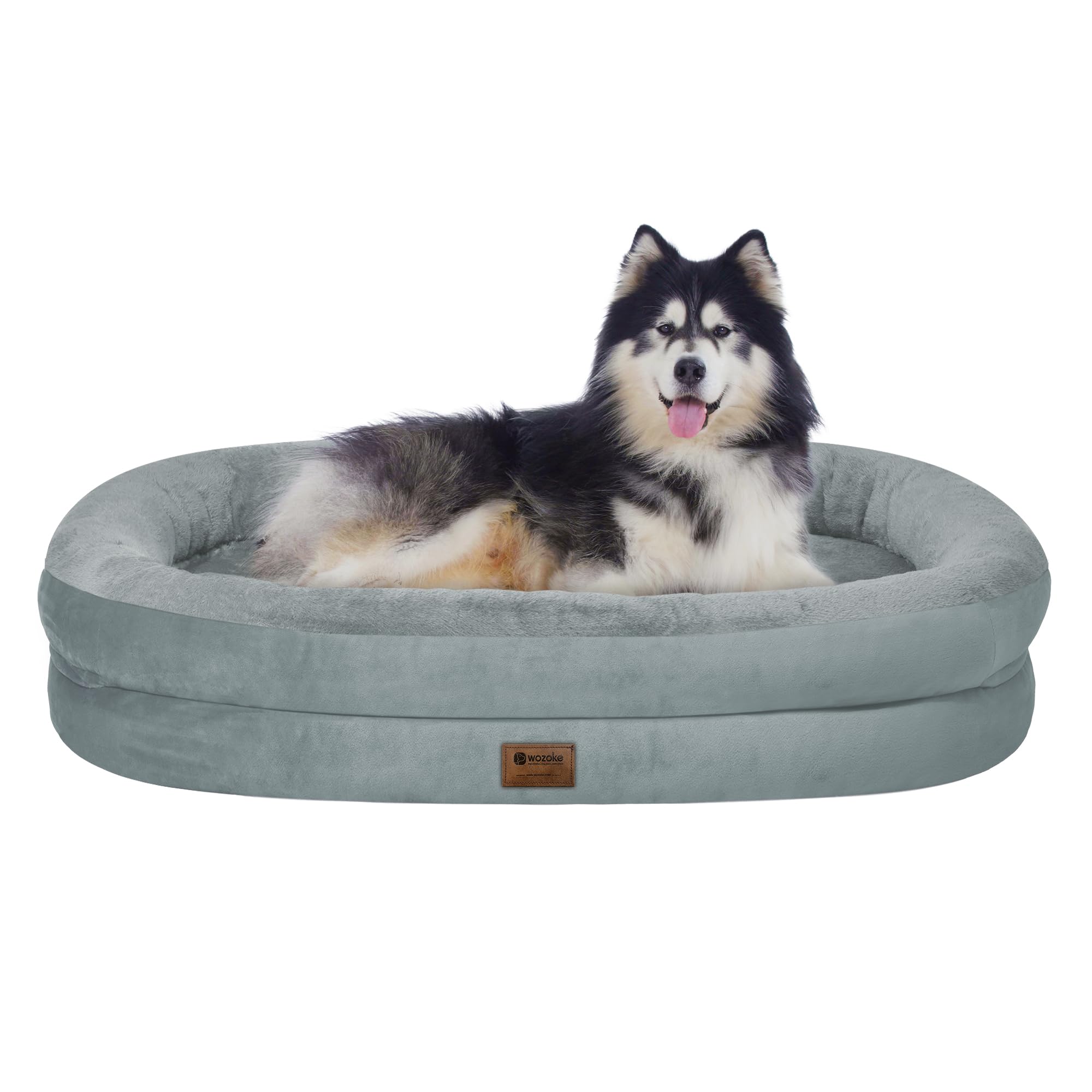 WOZOKE orthopedic dog bed with egg crate foam offering joint-supporting comfort