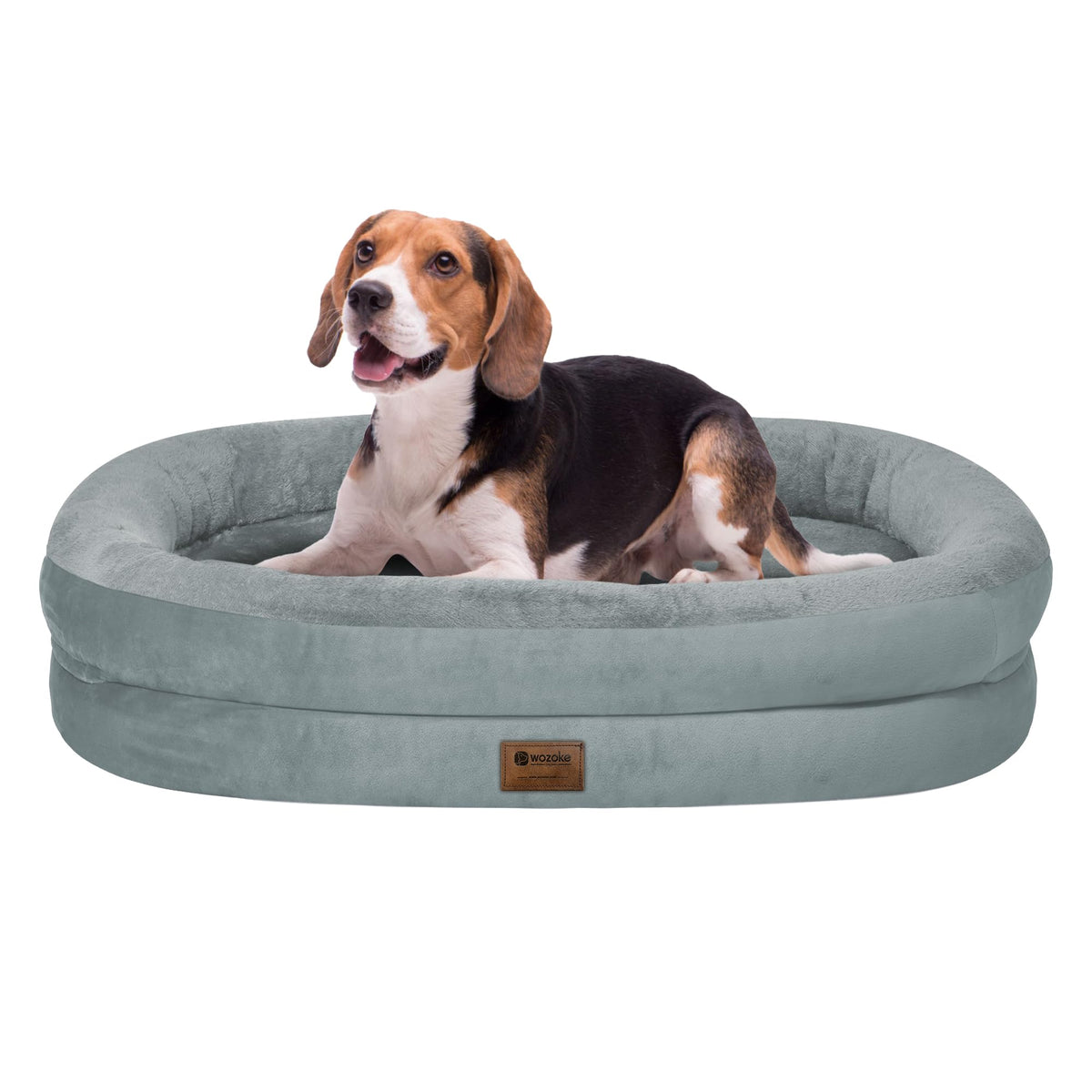WOZOKE orthopedic dog bed with egg crate foam for joint support