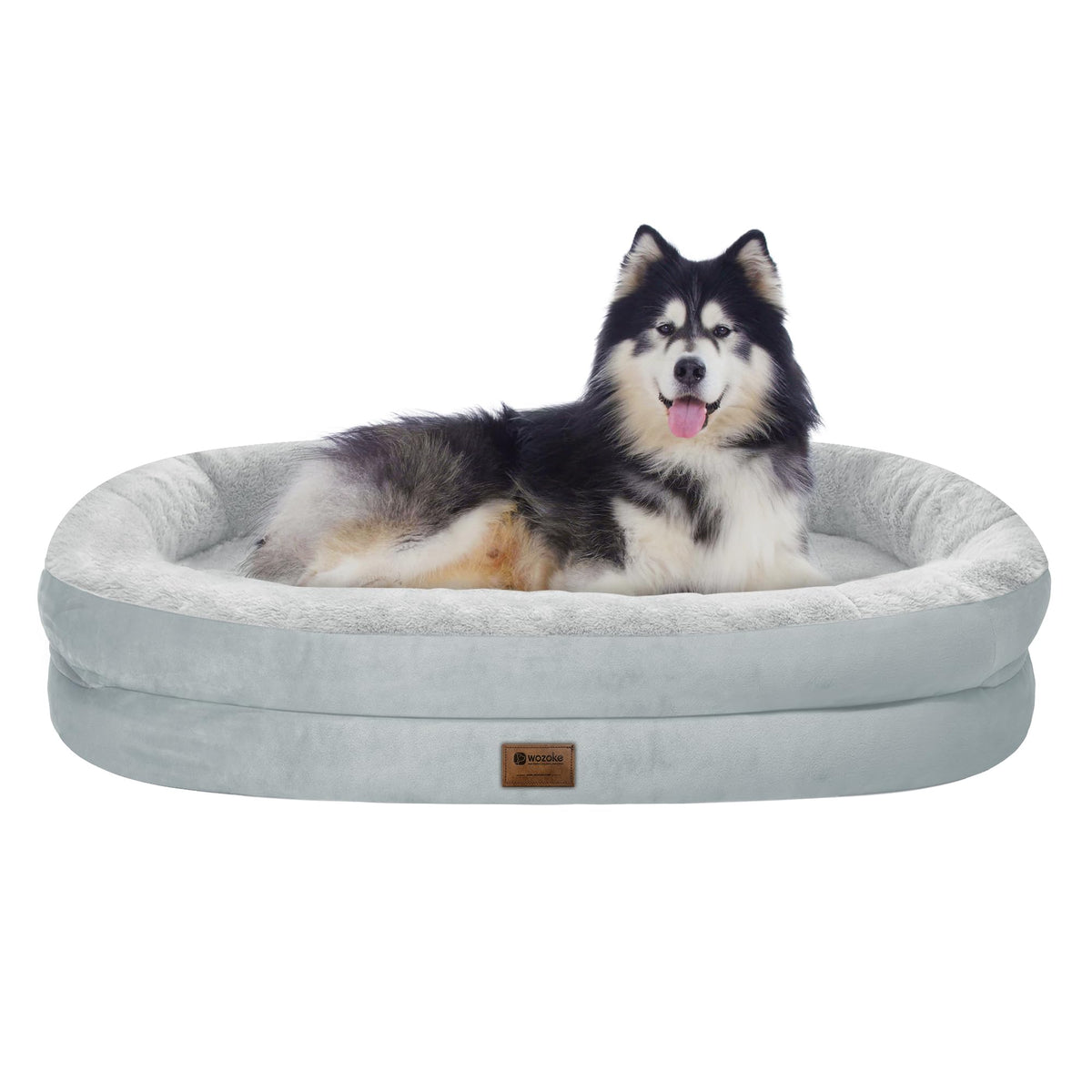WOZOKE orthopedic dog bed memory foam egg crate for joint support and comfort