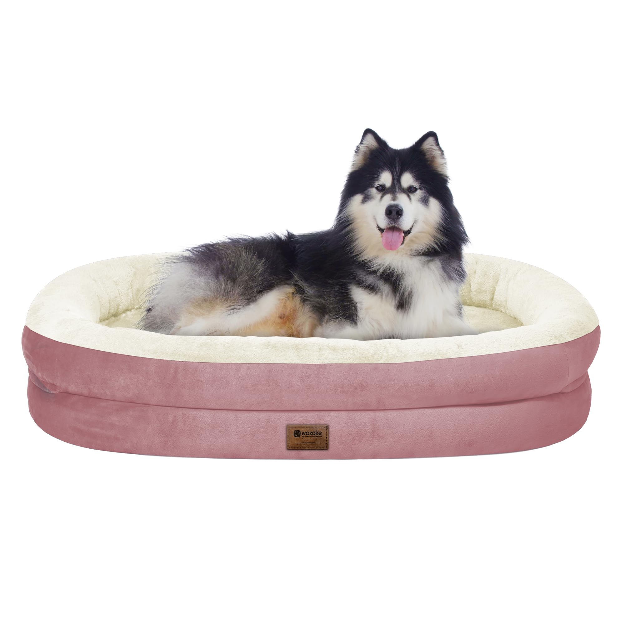 WOZOKE orthopedic dog bed XXL with egg crate foam for balanced support.