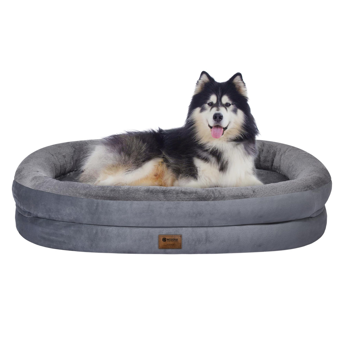 WOZOKE orthopedic egg crate foam dog bed offers balanced joint support and comfort.