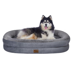 WOZOKE orthopedic egg crate foam dog bed offers balanced joint support and comfort.