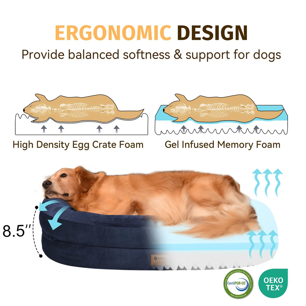 WOZOKE bolsters closeup highlighting neck and back headrest for comfort