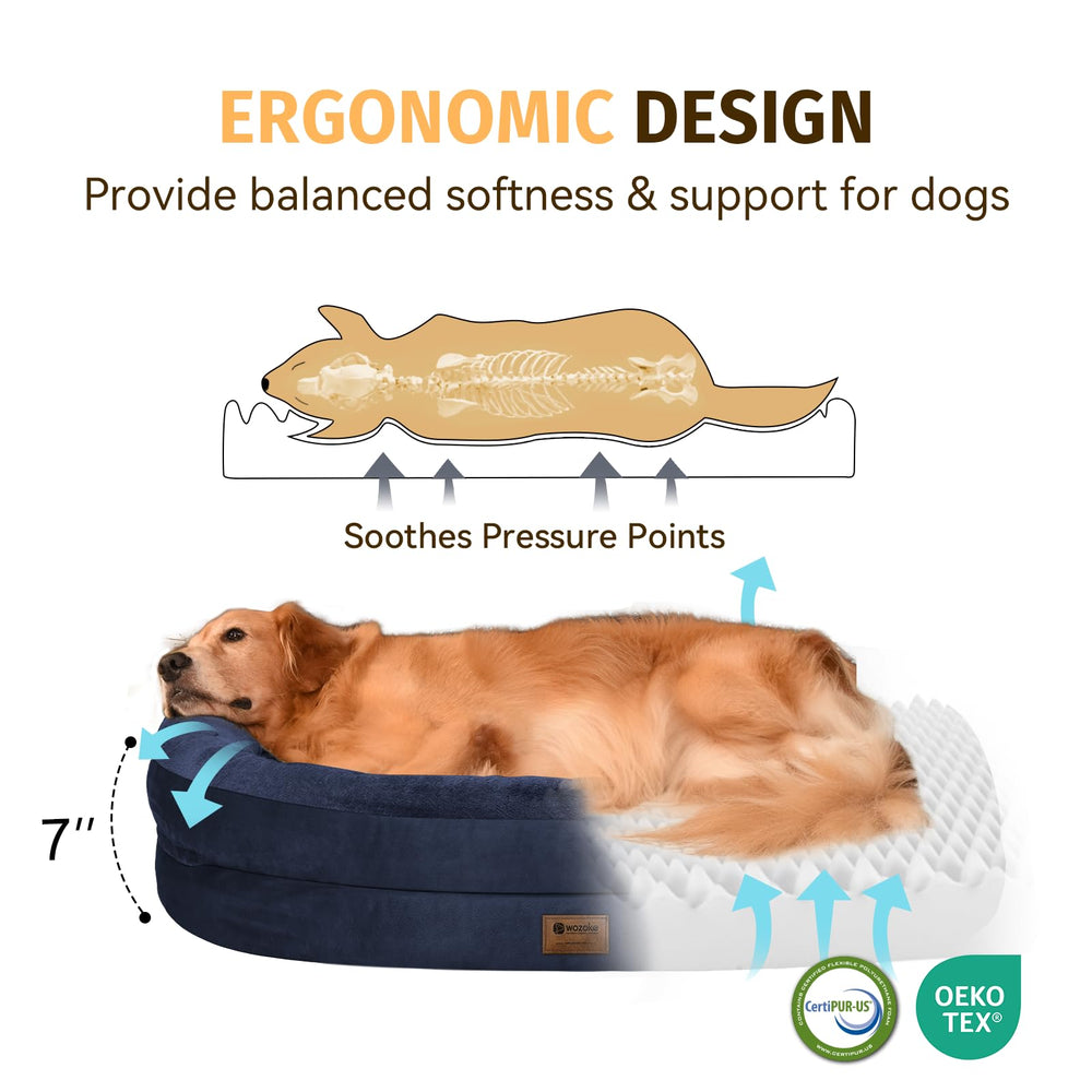 WOZOKE dog bed waterproof-cover protects the mattress