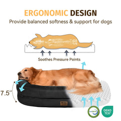 WOZOKE waterproof cover on large bed keeps surfaces clean between washes.