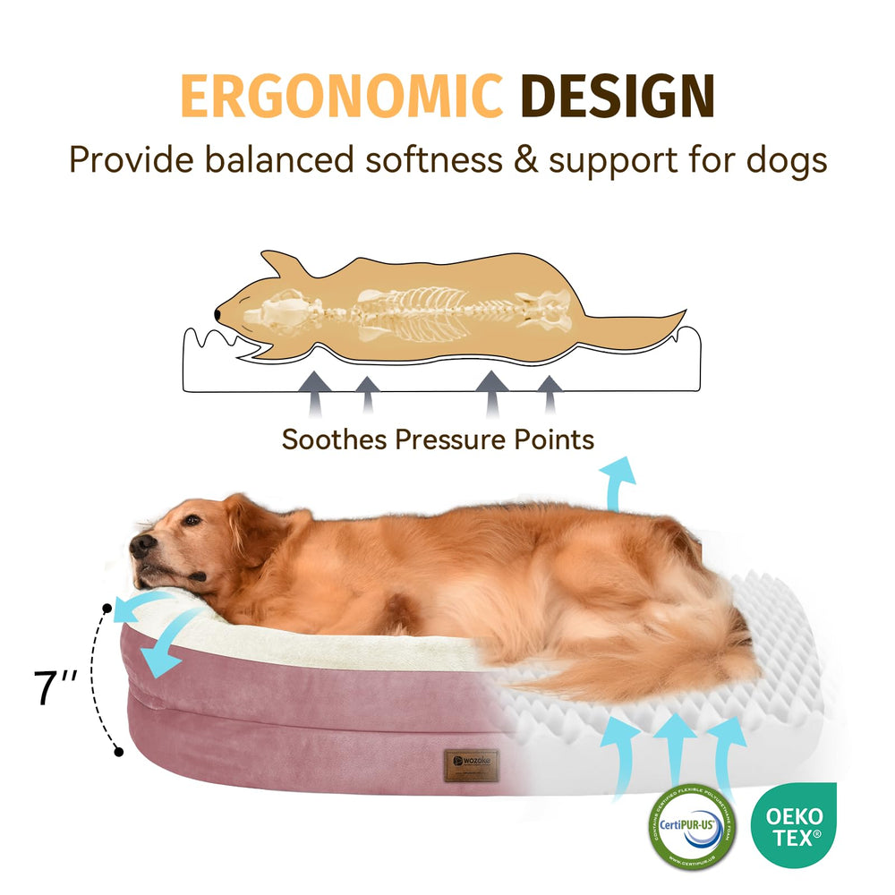 WOZOKE-waterproof-dog-bed-cover shields the mattress from spills.