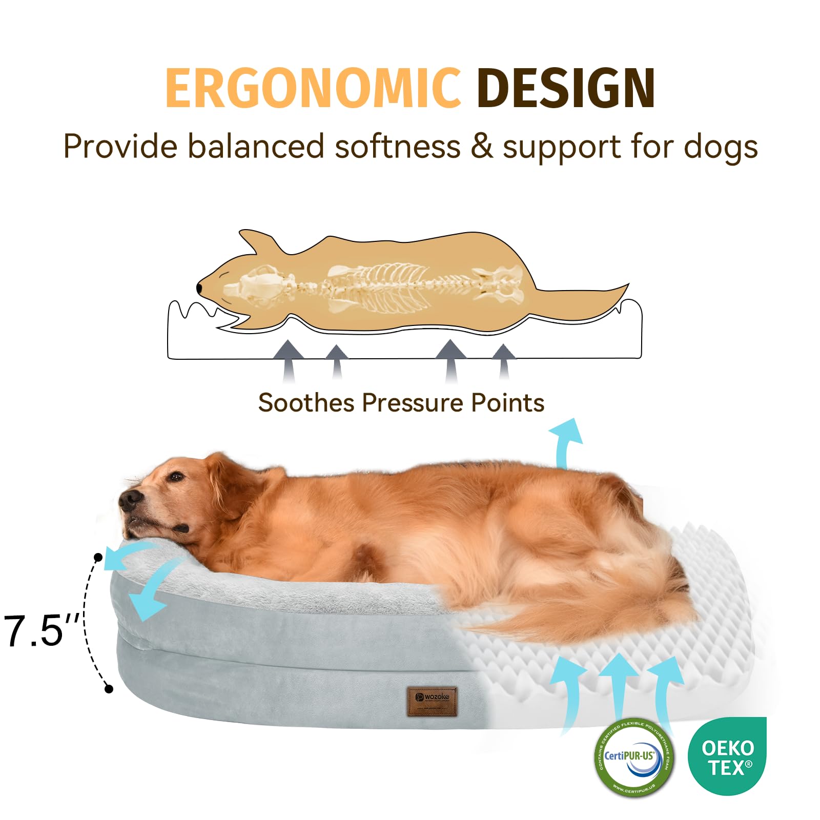 WOZOKE waterproof mattress cover protects against accidents keeping bed clean