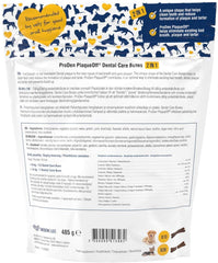 WPARHUS ProDen PlaqueOff bone chew close-up packaging for easy dental routine.