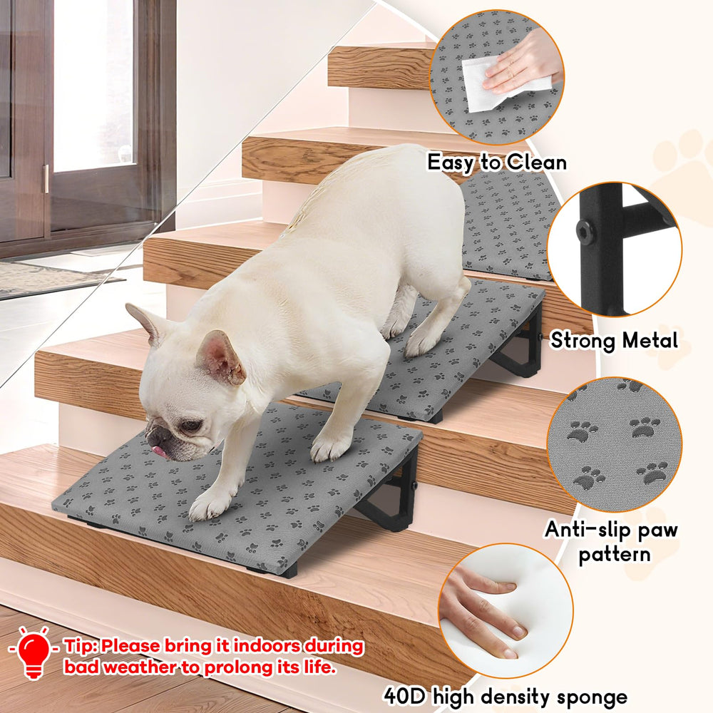 wpvpaw dog ramp fits indoor stairs and low sofas for easy access