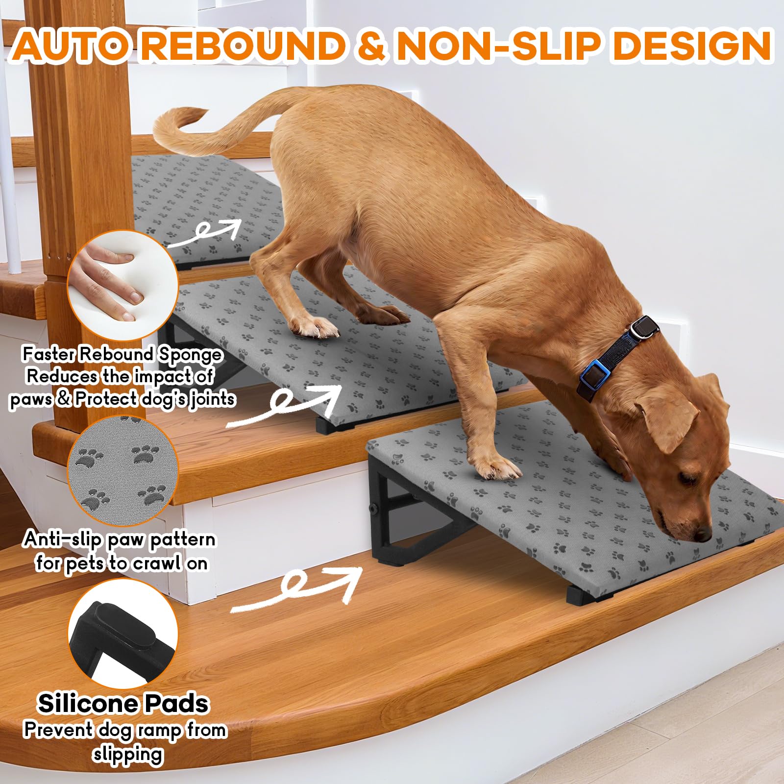 wpvpaw dog ramp portable and tool-free for setup anywhere
