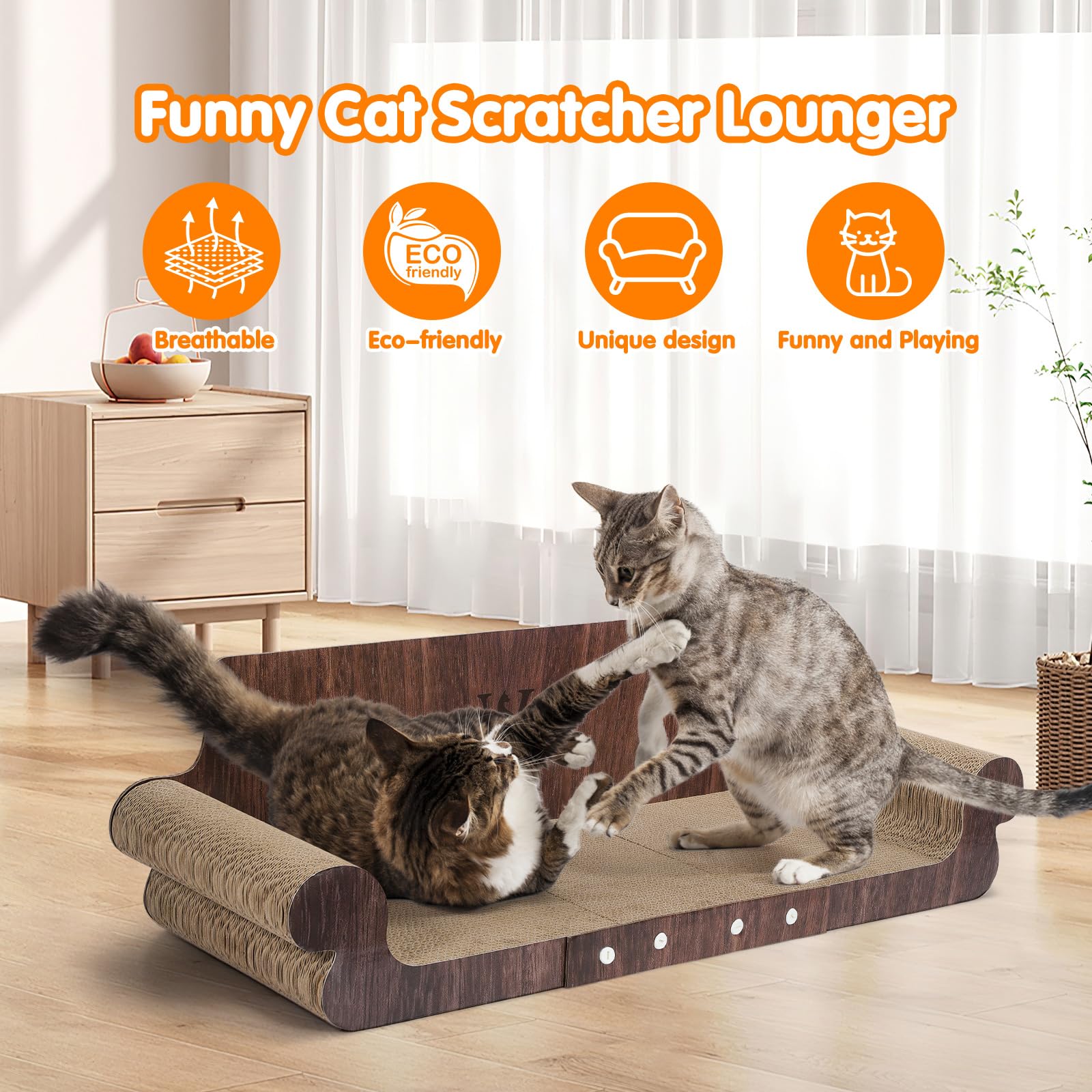 wpvpaw two-function-scratcher-hammock-design offers cozy lounging and scratching.