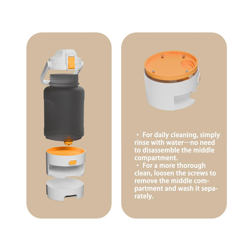 Wreyng dishwasher-safe symbol image communicates easy cleanup after adventures.